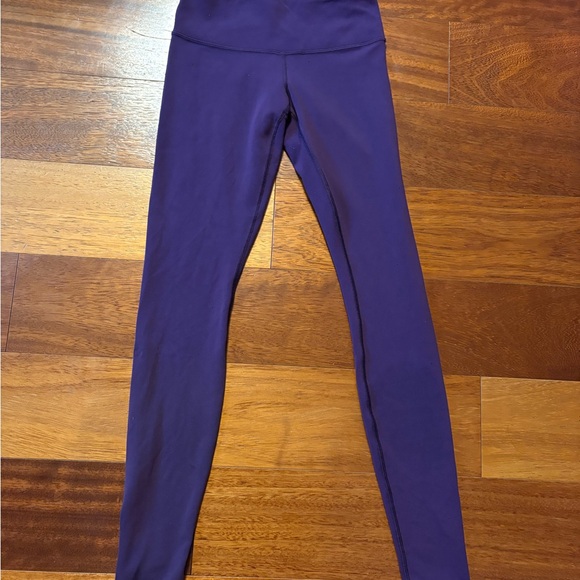 Lululemon Wunder Under Purple Reversible Leggings - Picture 1 of 4